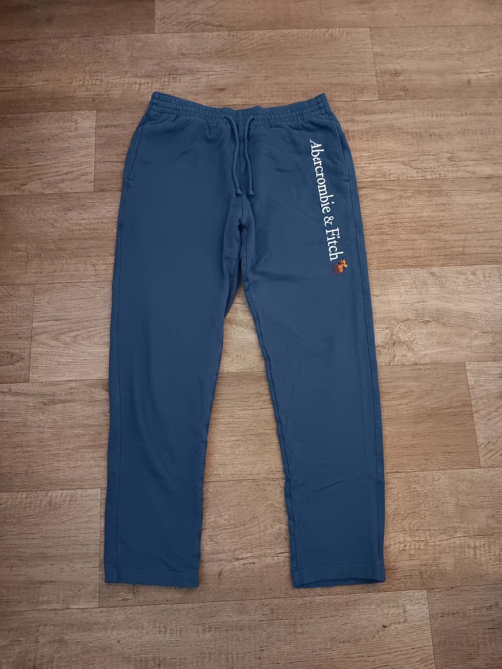 Abercrombie & Fitch Blue Classic Logo Soft AF Fleece Sweatpants Size Medium